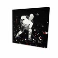 Begin Home Decor 16 x 16 in. Hockey Player Ready for Action-Print on Canvas 2080-1616-SP72-1